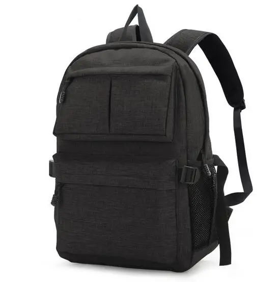 Senkey СТИЛЬ холст Для мужчин рюкзак-мешок Мода г. 15 дюймов ноутбук рюкзак для Для мужчин рюкзак сумка для мужчин mochila - Цвет: Черный