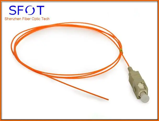 Волокно оптический Пигтейл SC/upc, Mutil режиме симплекс мм 50/125 0.9 мм, ПВХ кабель 1.5 метра, 50 шт./лот