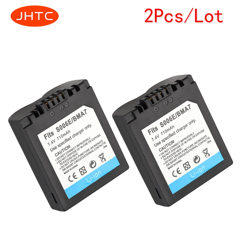 

JHTC 2pcs/lot 710mAh CGA-S006E CGRS006A CGR-S006E CGR-S006A/1B BP-DC5U Rechargeable Camera Li-ion Battery For PANASONIC BP-DC5-E