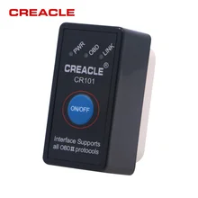 Auto Diagnostic Tool Mini ELM327 V1.5 with Switch Support Full Protocol ELM327 V 1.5 OBD-II OBD2 Scanner bluetooth support AT bluetooth emulator cc debugger support 2540 2541 2530 protocol