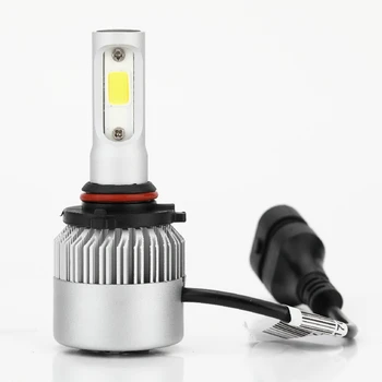 

2 X 9005/H10/HB3 Car Headlight Bulb S2 LED 36W 3600LM 9V-36V Waterproof IP68 6000K Cold White 200M Light Range 360 Degree Beam