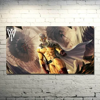 

One Punch Man Poster Anime Art Huge Silks 13x24 inch Picture For Living Room Decor (NEW)