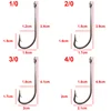 30pcs 34007 Stainless Steel Fishing Hooks White Big Extra Long Shank Fishing Hook Size 1/0 2/0 3/0 4/0 5/0 6/0 7/0 8/0 9/0 10/0 ► Photo 2/6