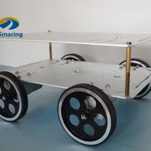 Официальная умная Автомобильная двойная плата iSmaring 95 алюминиевых колесных шасси из алюминиевого сплава, робот-автомобиль 12 В 200 об/мин 37 мм, большой медведь