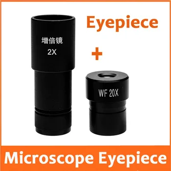 

2X Barlow Bio-microscope Eyepiece Adapter Lens WF20X 10mm Wide Angle Optical Eyepiece Lens for Biological Microscope 23.2mm