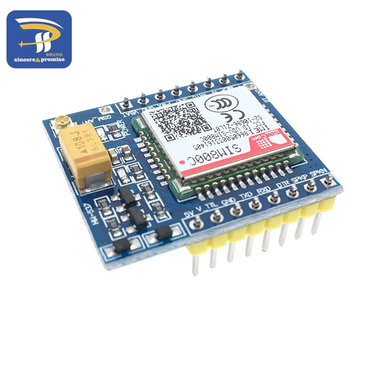 SIM800C GSM GPRS модуль 5 В/3,3 в ttl макетная плата IPEX с Bluetooth и TTS для Arduino STM32 C51