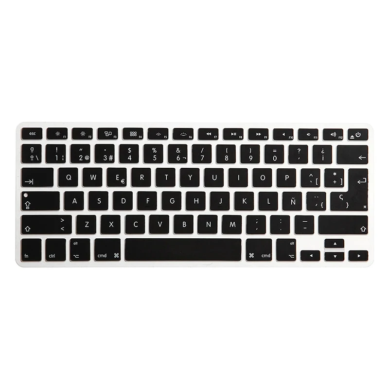 HRH ЕС США Макет испанский ESP силиконовая защитная накладка для клавиатуры Flim Обложка для Apple MacBook Pro Air retina 13 15 17 до