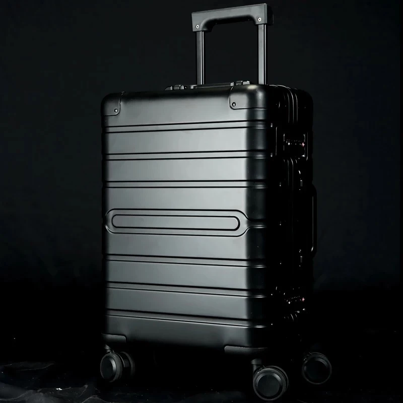New Women Fashion All aluminum high quality durable Rolling Luggage Men large capacity business Trolley Suitcase Travel bag