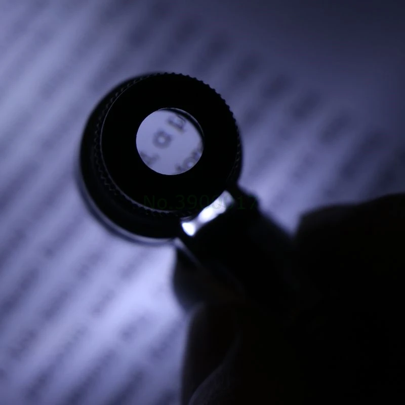 1 шт. портативный карманный мини 45X микроскоп Ювелирная Лупа объектив с подсветкой Лупа Стекло 2 светодиодный УФ светильник