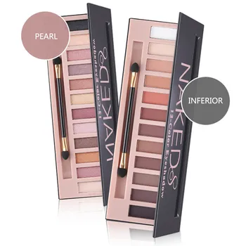 

FRESHME Women Beauty Eyeshadow Palette 12 Colors Matte Waterproof EyeShadow Contour Powder MakeUp Set Cosmetics With Brush