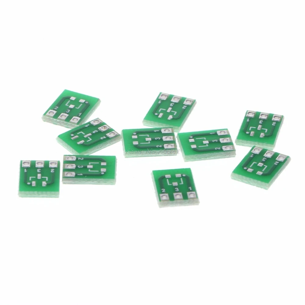 10 шт. двухсторонний SMD SOT23 3 DIP SIP3 адаптер PCB плата DIY конвертер интегральные схемы