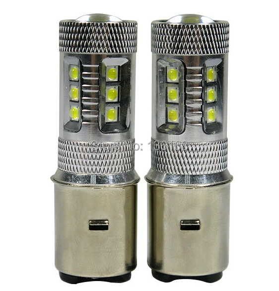 Free Shipping 2PCS X BA20D Led light bulbs for cars Interior led lights