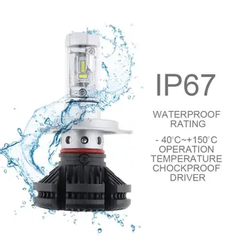 

1 Pair H4/HB2/9003 X3 50W 6000LM 3000K 6500K 8000K LED Car Headlight Kit Automobile Fog Lamp Hi or Lo Light Bulbs