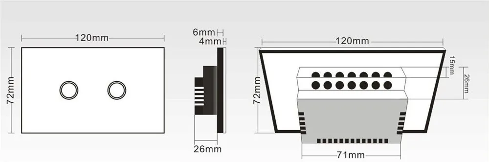 Broadlink US TC2 Wifi Touch Switch 1gang 2gang 3gang 110 220V RM2 RM Pro Universal Remote Control IR RF Wireless Control 433 315 A1 Air Detector RM MINI3 SP3 SP2