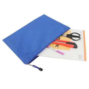 

A4 File Storage Zipper Document Storage Bags Football Pattern Design File Bags