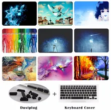 New Laptop Case Tablet Hard Shell Keyboard Cover Skin Dust Plugs Set For 11 12 13 15″ Apple Macbook Air Pro Retina Touch Bar CF