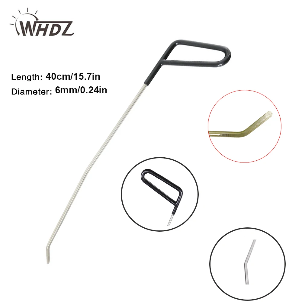 

WHDZ PDR Rod Dent Repair Tool PDR Tool Package Paintless Hail Removal Dent Puller Tap Down Car Dent Repair Rod Hook (C2)