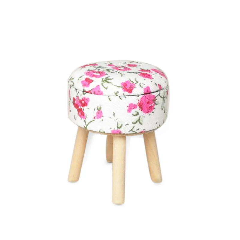 

1:12 Dollhouse Miniature Furniture Wooden Bar Stool WL078