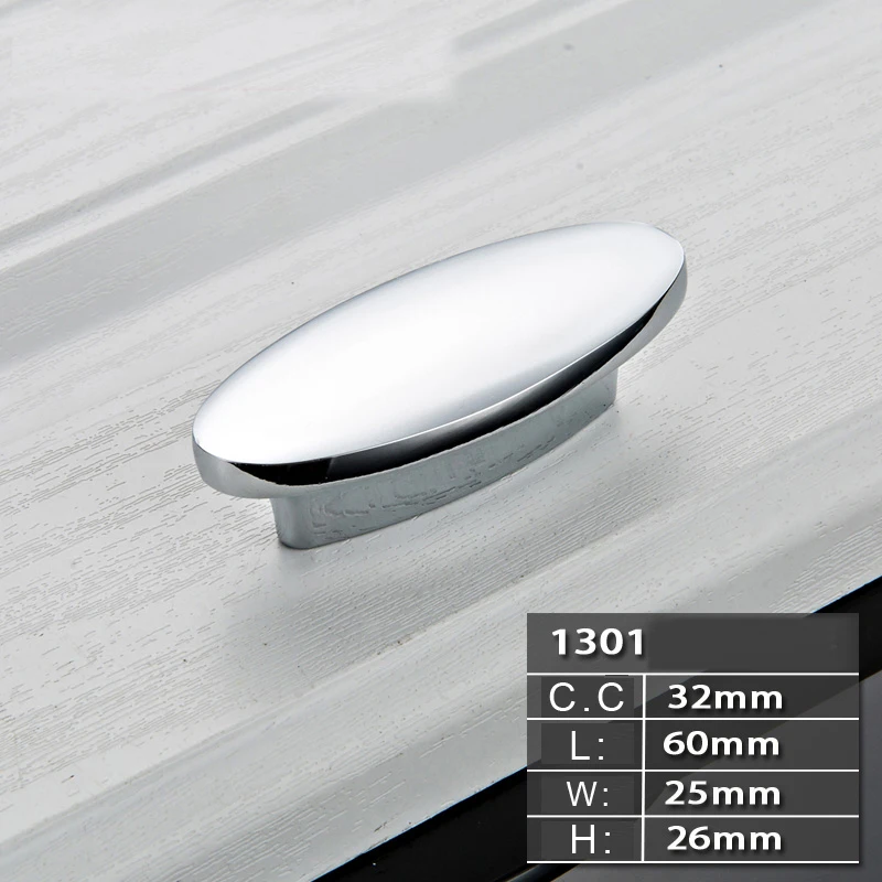 

New Fashion Modern Chrome Wardrobe Cabinet Drawer Handle Hardware Furniture Shoes Cabinet Door Handle Knobs