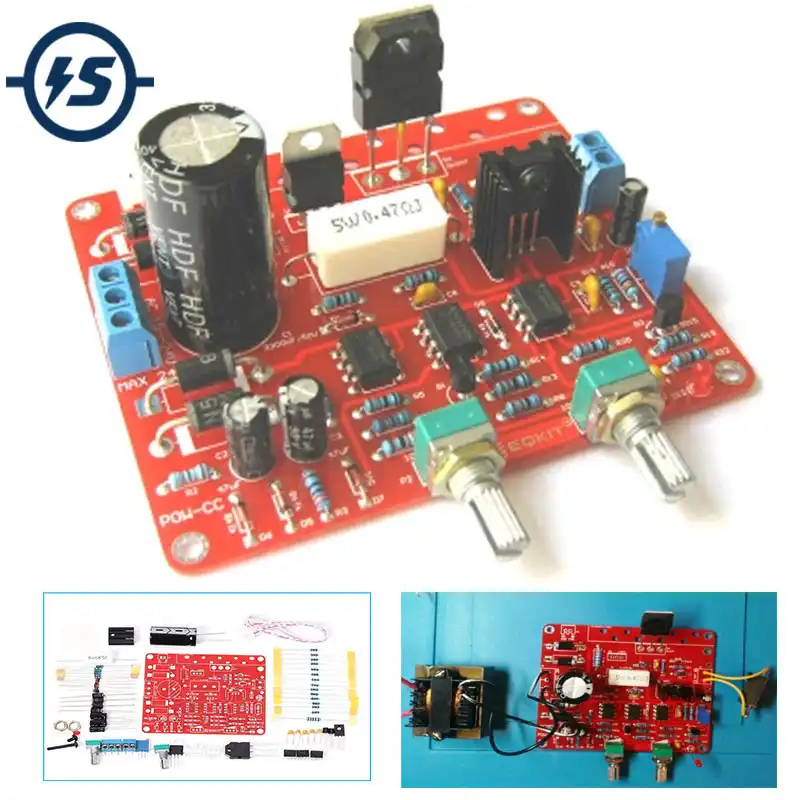 0-30V 2mA-3A Fuente de alimentaci/ón regulada CC ajustable Kit de bricolaje Protecci/ón de limitaci/ón de corriente de cortocircuito