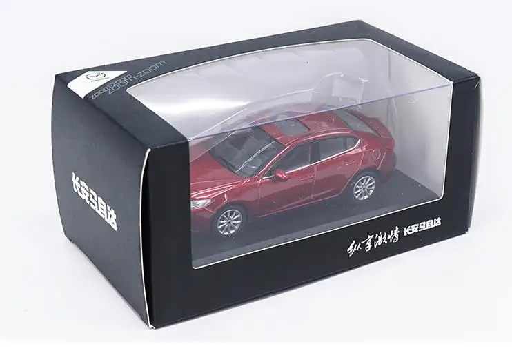 1:43 игрушечный автомобиль из сплава, высокая имитация MAZDA 3 AXELA Коллекционная модель автомобиля, литая металлическая модель игрушечного автомобиля - Цвет: Красный