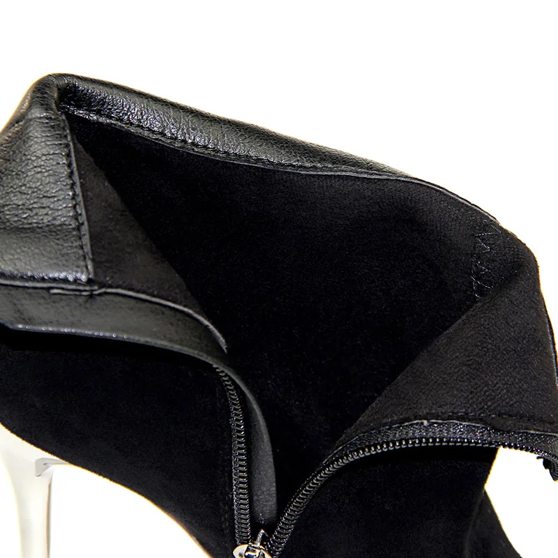 Plardin/Новая женская зимняя обувь высокие сапоги до колена Высококачественная Брендовая женская обувь из искусственной замши женские зимние сапоги из шерсти - Цвет: black single