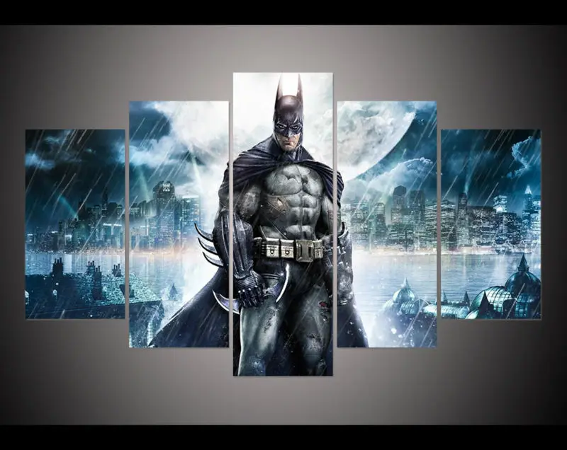 BATMAN JOKER CATWOMAN CANVAS WALL ART PICTURES HOME DECORATION CHILDRENS POSTERS