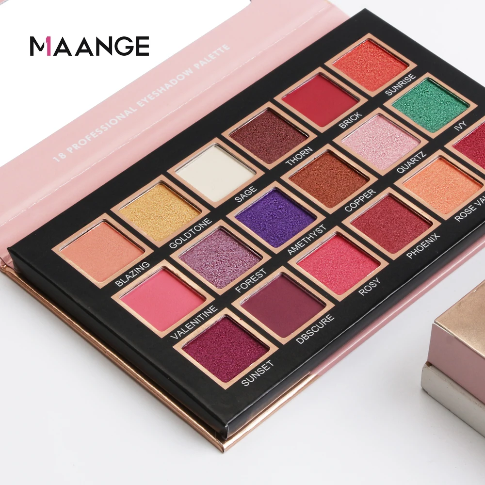 

Matte Pearlescent Glitter Eye Shadow 18 Colors Pigment Eye Shadow Palette Shimmer Diamond Makeup Eyeshadow Beauty Cosmetic TSLM2