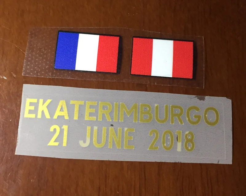 

2018 Peru Match Details Peru Vs France Match Details Soccer Patch Heat Transfer Soccer Badge