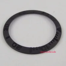 38mm brushed black ceramic bezel insert for 40mm mens watch B30