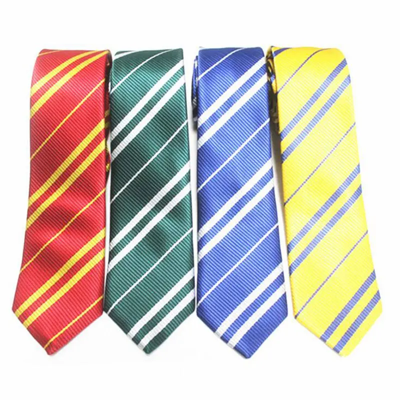 Gryffindor/Slytherin/Hufflepuff/Ravenclaw галстук галстуки Новая мода 4 цвета колледж Стиль серии подарок для мальчиков и девочек Школьный Галстук