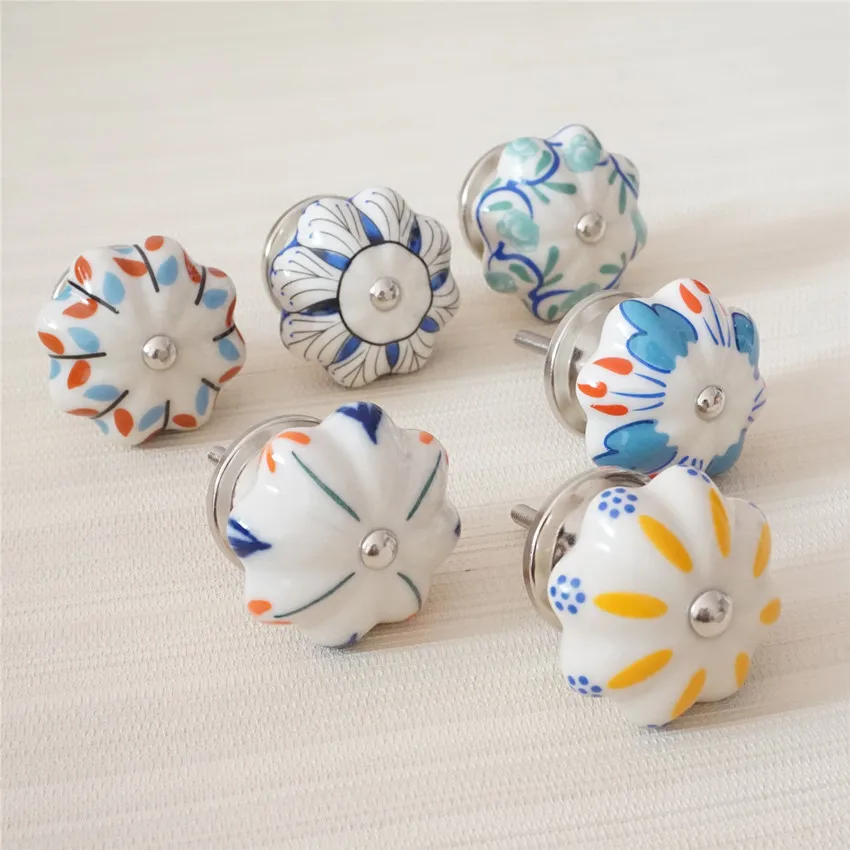 

Colorful Ceramic Dresser Pulls Knob Drawer Knob Kitchen Cabinet Pulls Cupboard Knobs Handles Door Handle Knob Furniture Hardware