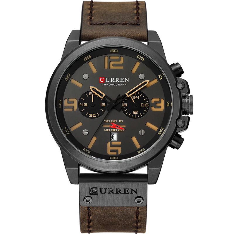New 2018 Men Watch CURREN Top Brand Luxury Mens Quartz Wristwatches Male Leather Military Date Sport Watches Relogio Masculino