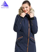 Векторное зимнее пальто с капюшоном, Женская куртка с длинным рукавом, Длинные куртки на молнии, женская зимняя верхняя одежда, ветровки, походная куртка