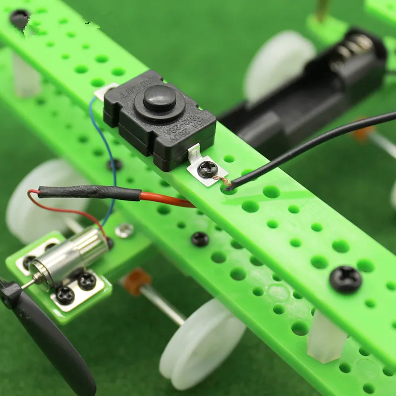 DIY модель ручной работы с фиксированным крылом маленький самолет игрушка Студенческая технология эксперимент развивающие игрушки