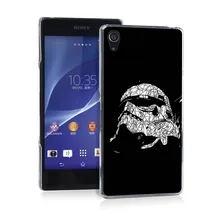 Geometric Stormtrooper Star Wars Pretty Funny UV Black Bag Case For Sony Z2