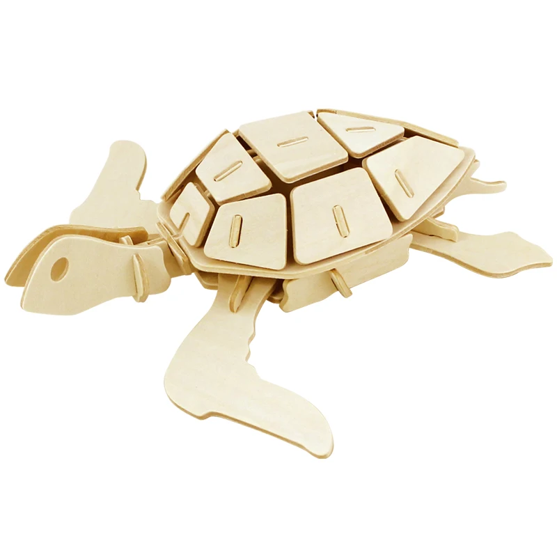 Robotime Toys Hobbies 3D Wooden Puzzle Games Popular Children Educational Baby & Toddler Toys Model Building Kits Sea Life