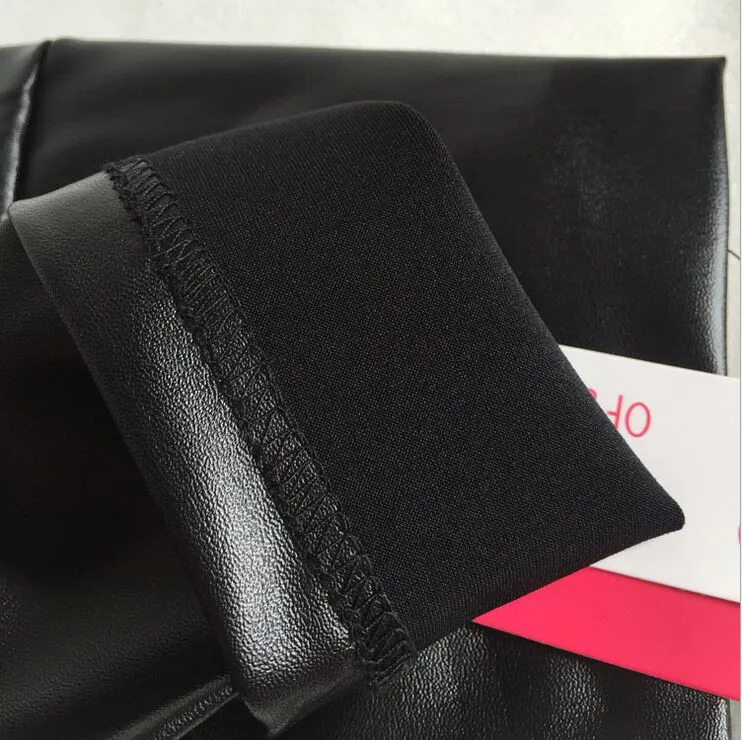 2018 Autumn Winter Women High Quality PU Leggings Female Faux Leather High Waist Elastic Pencil Pants Bottoms Woman lululemon leggings