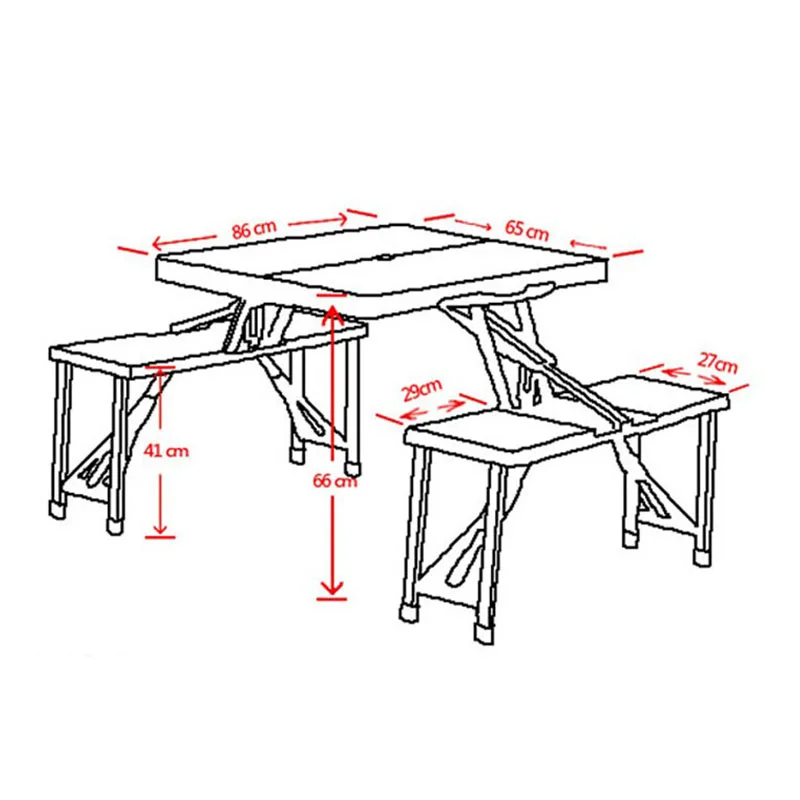 Пластиковые вечерние складные столы и скамейки для пикника и кемпинга
