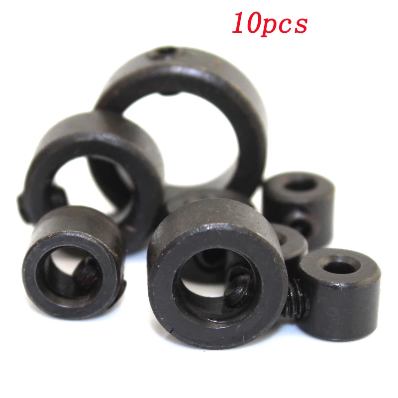 

10pcs Limit Ring Positioning Ring Carbon Steel Shaft Sleeve Wheel Stopper Axis Bit Locator Limiter for DIY Handmade Woodworking