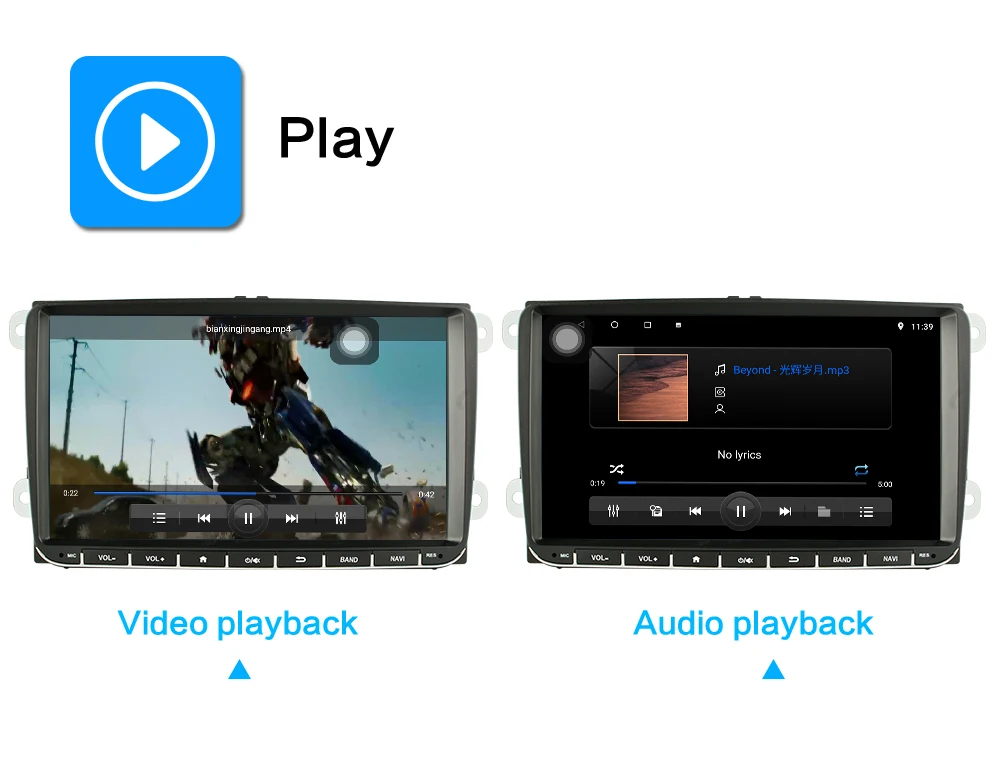 Excellent 9 "2 din car radio Android 8.1 player for volkswagen vw golf 5 6 polo tiguan touran passat B6 jetta sharan Skoda  Stereo Player 3