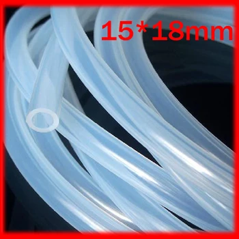 

15mm ID 18mm OD 15*18mm Transparent Silicone Rubber Tube Hose Pipe ( food grade ) medical PIPE