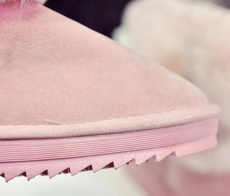 2018 Snow Boots Female Rabbit Ears In The Tube Warm Non-Slip Winter Oem Cotton Shoes Women Boots M8D78 (35)