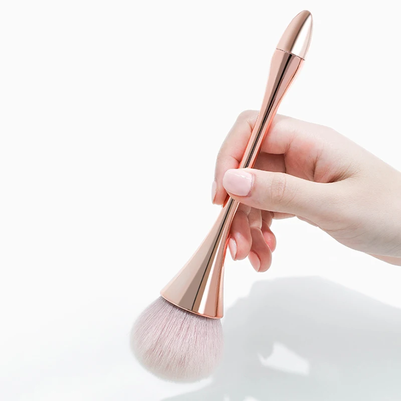 Розовое золото Большой порошок минеральная кисточка основа кисть для пудры кисть для ежедневного макияжа QRD88