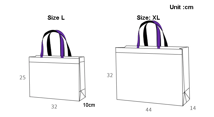 shopping bag size