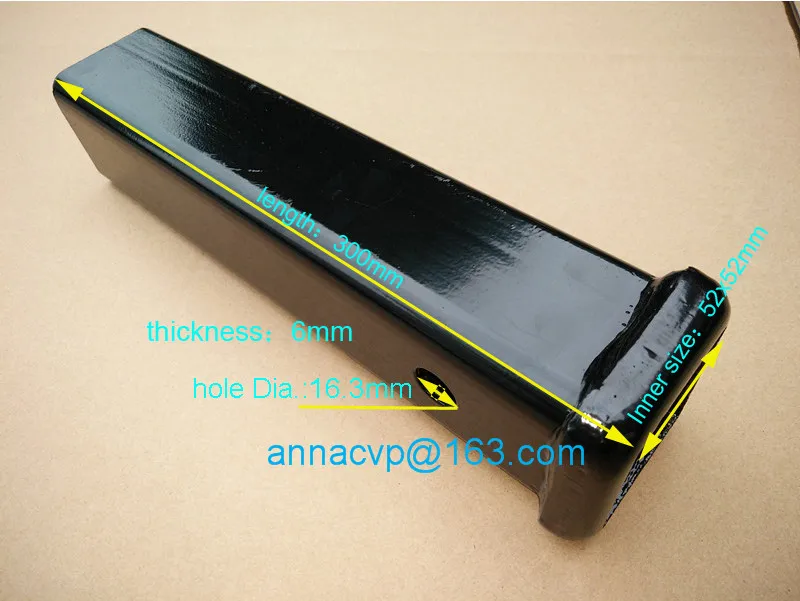 WELD ON 2" TRAILER HITCH RECEIVER TUBING, 12" long, TOW