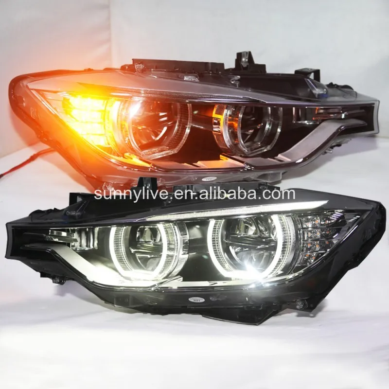 Для BMW F30 F35 318 320 325 328 330 335 светодиодный Ангельские глазки фар сборки SY