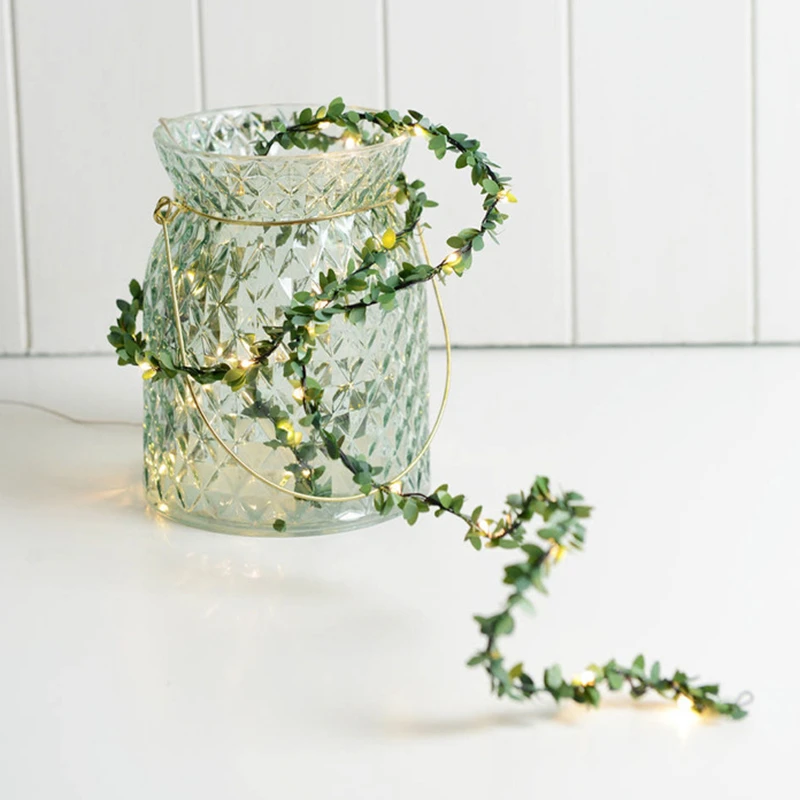 

2M 20LEDs Flower String Light Garland Decor Battery Operate Copper LED Fairy Lights For Party Wedding Decoration Party Event