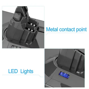 

4000Mah 21.6V Li-Ion Battery Vacuum Cleaner Rechargeable Battery for Dyson V8 Absolute V8 Animal 4.0Ah