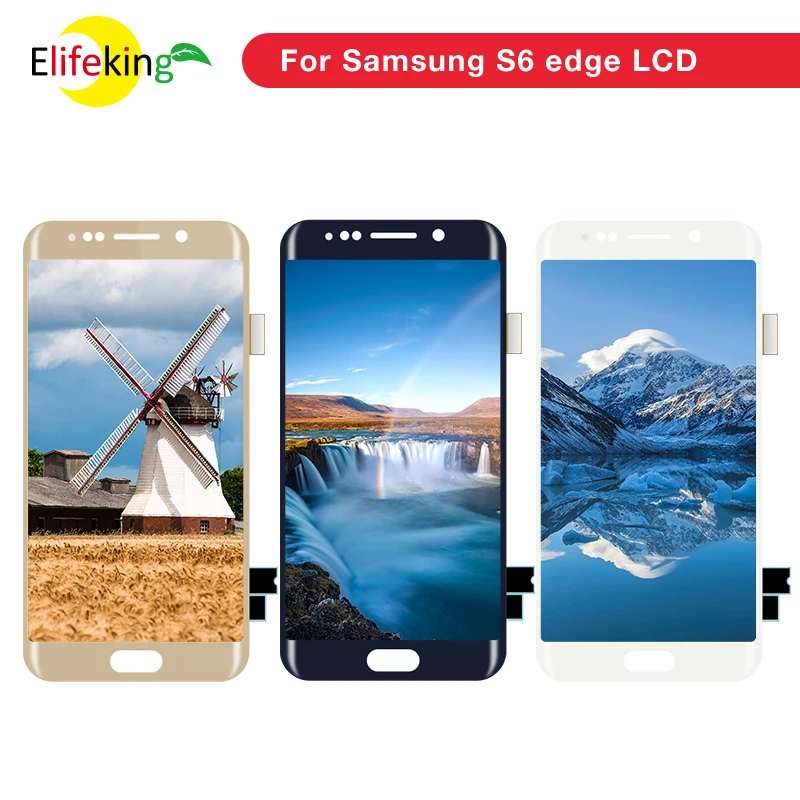

3PCS/Lot Phone S6 edge LCD Touch Screen Display Assembly For Samsung Galaxy S6 edge G925 G925F LCD Display No Dead Pixel